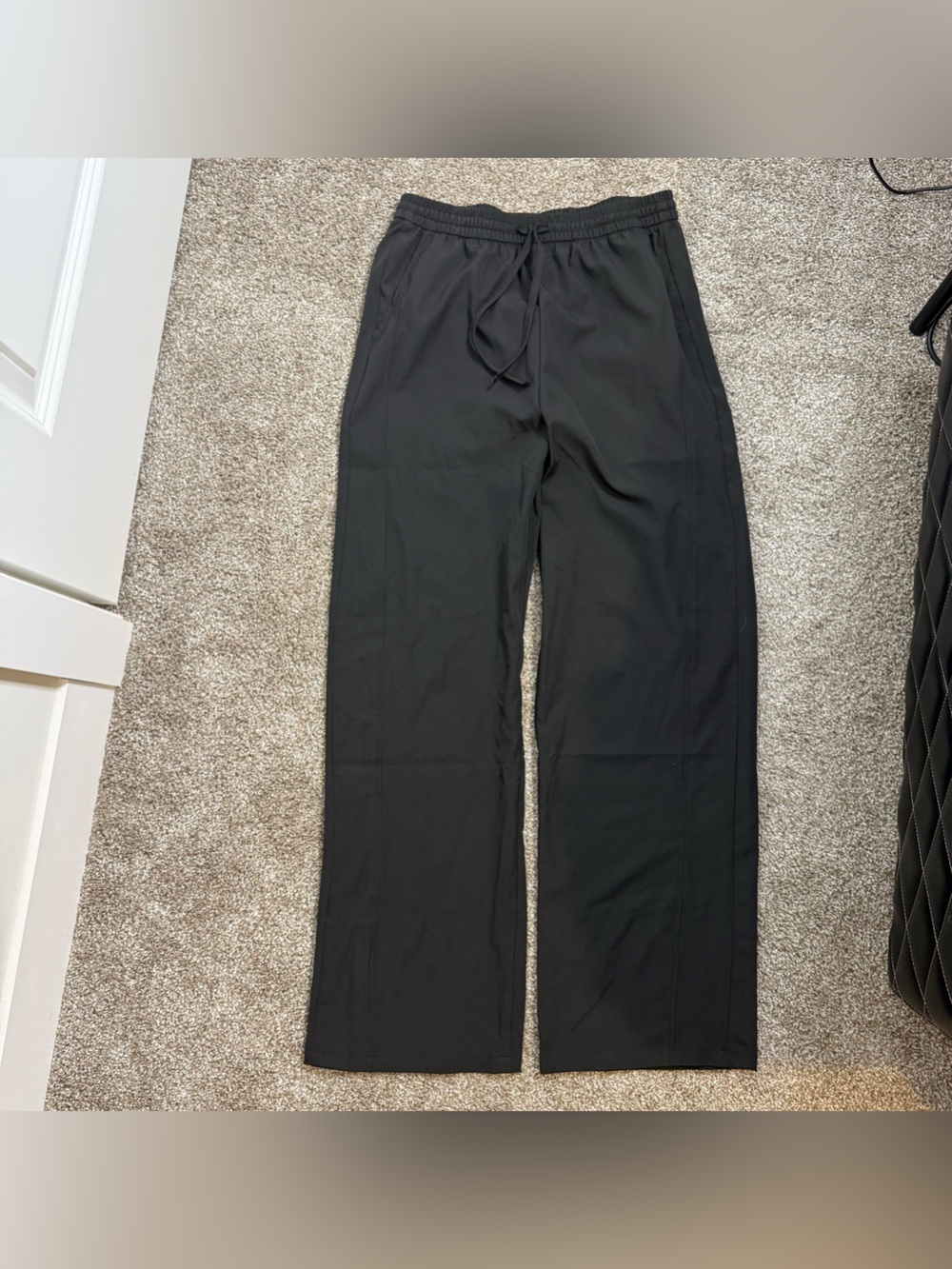 Unisex Black Casual Pants